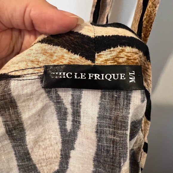 AVILA LINEN SET - BROWN ZEBRA - Picture 6 of 6